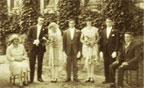 Photograph of a wedding group, circa 1926.