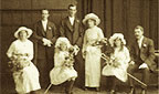 Photograph of a family wedding. 